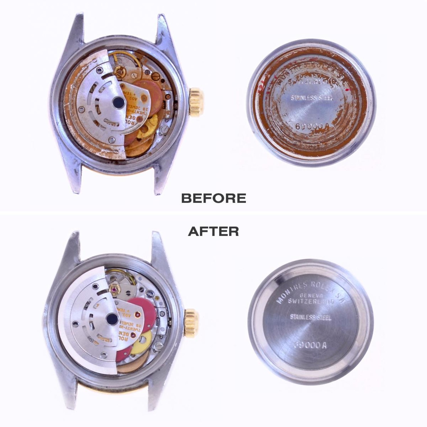Rusted watch restored by Philippe Medawar