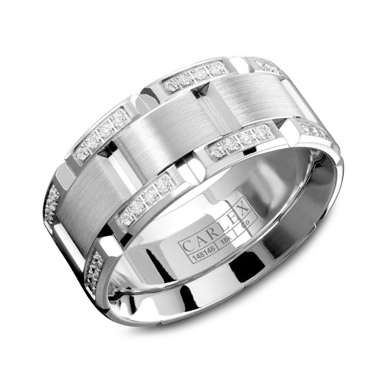 Men's 18k Gold Diamond Band